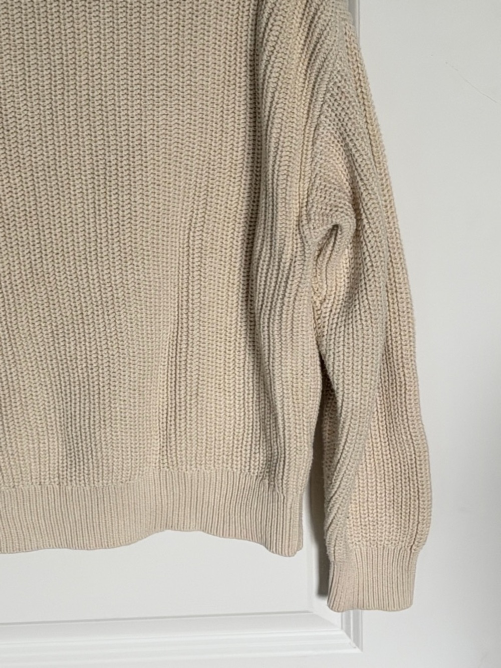 GAP Women's Chino Beige Shaker-Stitch Cardigan Size Small 54599 - Picture 11 of 16